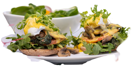 Mushroom & Spinach Benedict